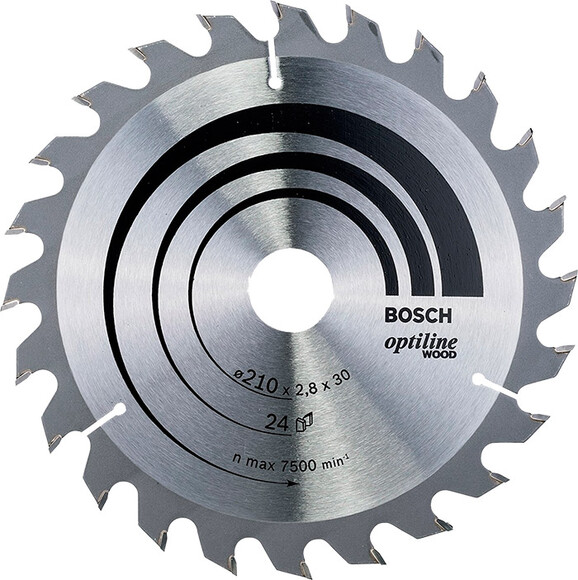 Пильный диск Bosch 210x30 24T Optiline (2608640621)
