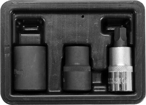 Головки 5-гранні для гальмівної системи авто Yato 10-19 мм (YT-06807) 3 шт фото 2