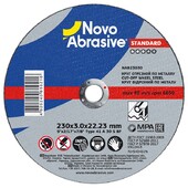 Диск отрезной по металлу NovoAbrasive STANDARD 41 14А, 230х3х22.23 мм (NAB23030)