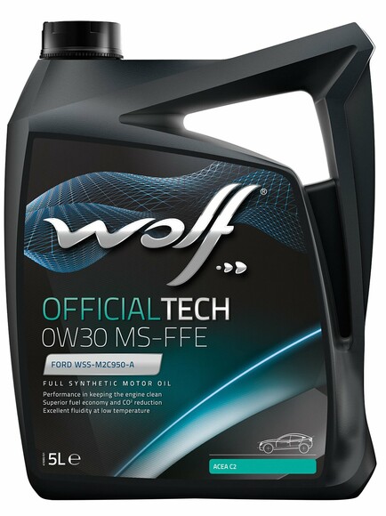 Моторное масло WOLF OFFICIALTECH 0W-30 MS-FFE, 5 л (8333910)