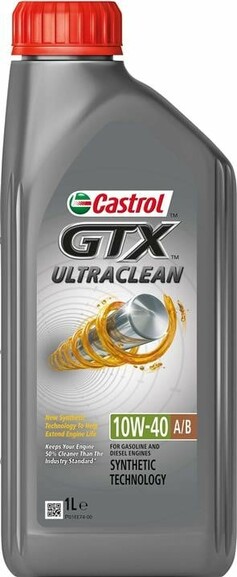 Моторное масло Castrol GTX ULTRACLEAN, 10W-40 A/B, 1 л (15F120)