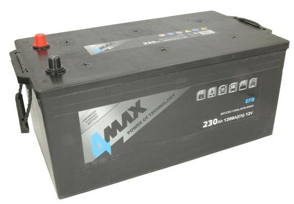 Грузовой аккумулятор 4MAX BAT230/1200L/EFB изображение 2