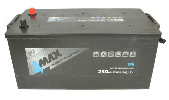 Грузовой аккумулятор 4MAX BAT230/1200L/EFB изображение 3