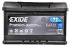 Автомобільний акумулятор Exide 6 CT-72-R Premium EA722, 72Ah/720A