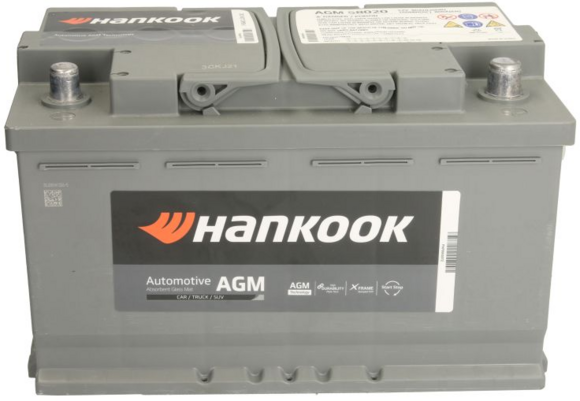 Аккумуляторная батарея Hankook, 12 В, 80 Ач, 800 A (AGM58020) изображение 3