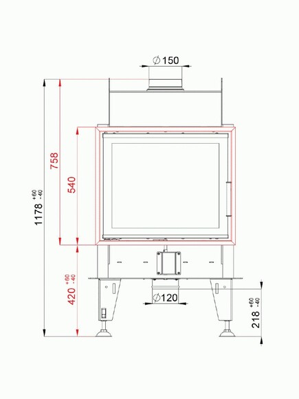 Каминная топка BeFHome DOUBLE 6 FEEL (000-0002060) изображение 2