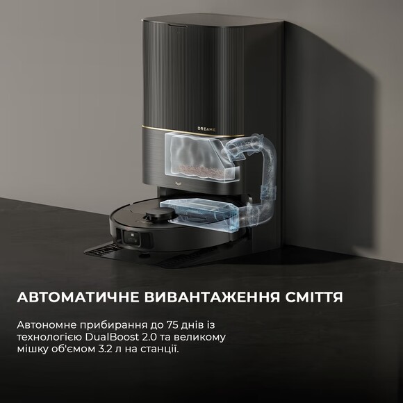 Робот-пилосос Dreame Bot X40 Ultra Black (RLX63CE-Bl) фото 8