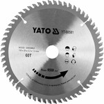 Диск пильний по дереву з побідитовими напайками Yato YT-60581 (160x20x2.2x1.5 мм), 60 зубців