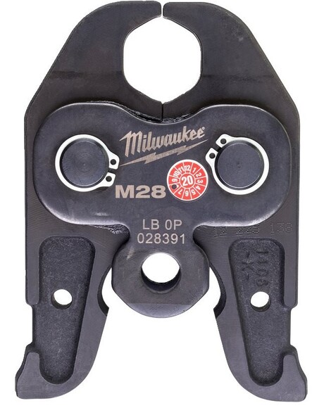Змінні прес-кліщі Milwaukee J18-M28, для опресовування труб (4932430252)
