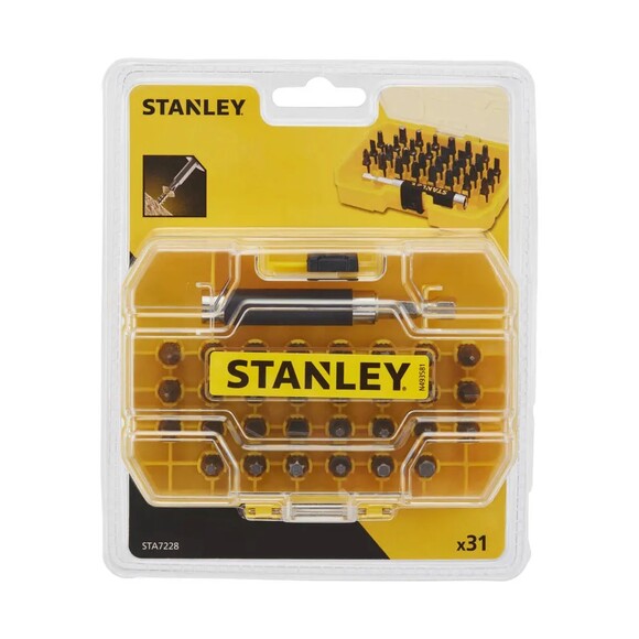 Набір біт і свердел Stanley, Torx, 25 мм, 31 шт, кейс (STA7228) фото 2