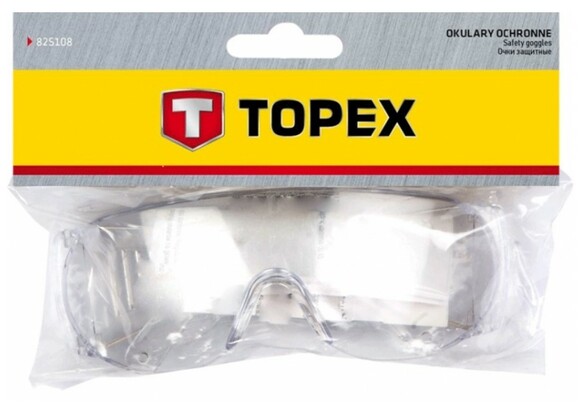 Окуляри захисні прозорі TOPEX (82S108) фото 2