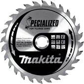 Пильний диск Makita Specialized по дереву для занурювальних пил 165x20мм 28T (B-09282)