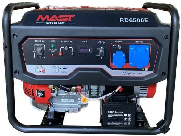 Бензиновый генератор Mast Group RD6500E изображение 2