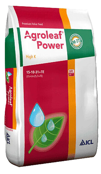 

Удобрение ICL Agroleaf Power High K 15-10-31, 15 кг (20970315)