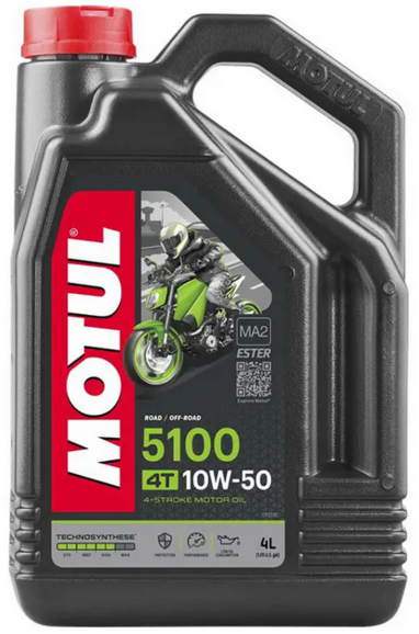 Моторное масло Motul 5100 4T, 10W50 4 л (104076)