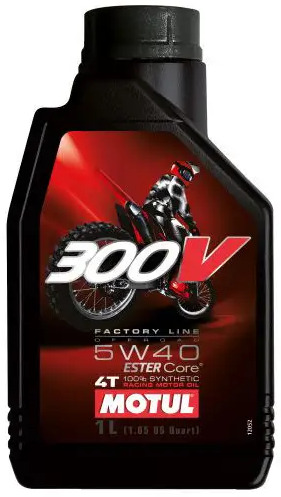 

Моторное масло Motul 300V 4T Factory Line Off Road, 5W40, 1 л (104134)