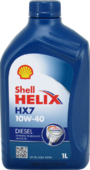 Моторное масло SHELL Helix HX7 Diesel 10W-40, 1 л (550040427)