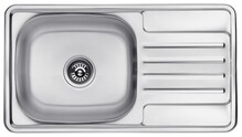 Кухонна мийка Kroner KRP Satin-7642, 0.8 мм (CV025282)