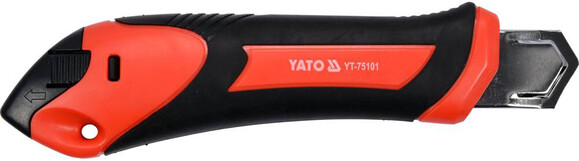 Нож Yato с выдвижным лезвием с отломными сегментами, M=25 мм (YT-75101) изображение 2