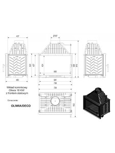 Каминная топка Kratki OLIWIA 18 DECO (OLIWIA/DECO) изображение 2