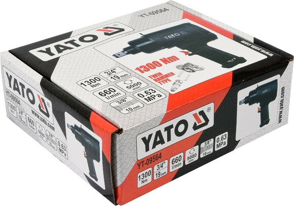 Гайковерт пневматический ударный Yato YT-09564 изображение 4