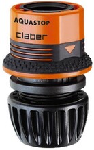 Коннектор Claber 1/2 "- 5/8" аквастоп для поливочного шланга Ergogrip (81924)