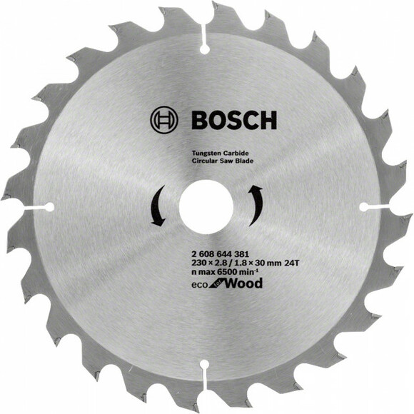Пильний диск Bosch ECO WO 230x30 24 зуб. (2608644381)