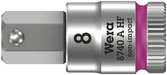 Отверточная головка Wera Zyklop 8740 A HF Wera Zyklop, 1/4", 9/64" x28,0 мм (05003384001)
