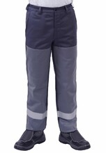 Рабочие брюки сварщика Free Work Fenix серо-синие р.48-50/5-6 (61377)