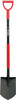 Лопата штыковая Yato 5-угольная 285х195мм металлический черенок с прорезиненной ручкой (YT-86804)
