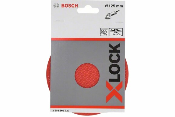 Тарілка опорна на липучці Bosch X-LOCK 125 мм (2608601722) фото 2