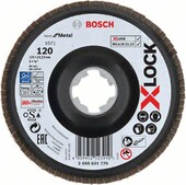 Диск лепестковый Bosch X-LOCK Best for Metal X571, G120, 125 мм (2608621770)