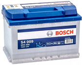 Автомобильный аккумулятор Bosch S4 12В, 74 Ач, 680 A (0092S40090)