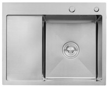 Кухонна мийка Kroner KRP Geburstet-6350RHM, 3.0/1.0 мм (CV031321)