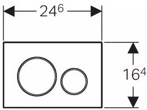 Клавиша смыва Geberit Sigma20 (115.882.14.1) изображение 2