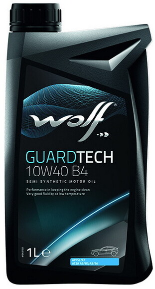 Моторное масло WOLF GUARDTECH 10W-40 B4, 1 л (8303616)