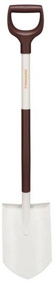 Лопата облегченная закругленная Fiskars White (1067540) изображение 2