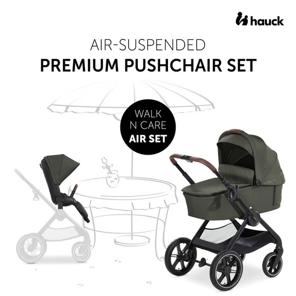 Дитяча коляска 2 в 1 Hauck Walk N Care Air (dark olive) (16549-2) фото 12