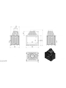 Камінна топка Kratki ZUZIA 16 DG (ZUZIA/PF/DG) фото 2