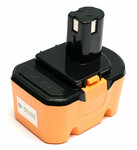 Акумулятор PowerPlant для шурупокрутів та електроінструментів RYOBI GD-RYO-14.4 (A), 14.4 V, 3.3 Ah, NIMH (DV00PT0045)