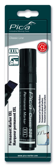 Перманентний маркер PICA Classic XXL чорний з підвісом (528/46/SB) фото 5