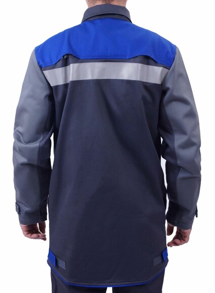 Рабочая куртка сварщика Ardon Fenix серая с синим р.64-66/5-6 (61560) изображение 2