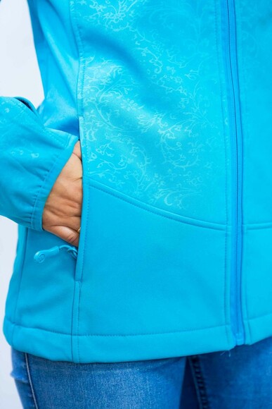 Куртка жіноча трекінгова мод.ROSE, вітро/водонепроникна, бірюзового кольору, р.XXL ARDON 59122 изображение 6