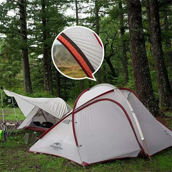 Палатка облегченная четырехмесная с футпринтом Naturehike Hiby NH19ZP005 изображение 3