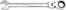 Ключ рожково-накидной с трещоткой и шарниром Yato 14мм/185мм (YT-1680)