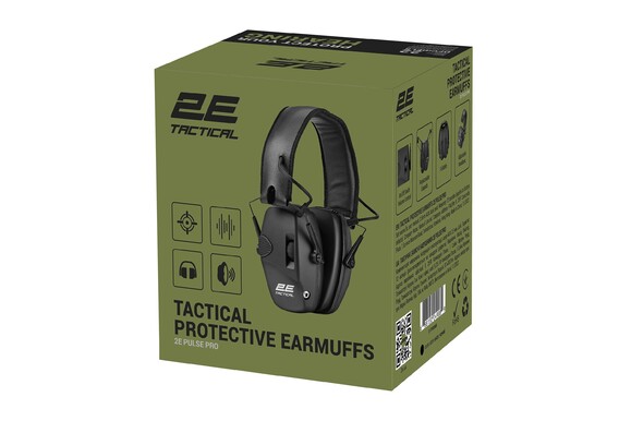 Тактичні захисні навушники 2E Pulse Pro Black NRR 22 dB (2E-TPE026BK) фото 4