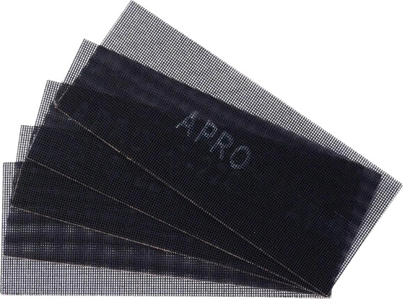 Сітка шліфувальна APRO P100 115×280 мм карборунд, 5 шт (828065) фото 4