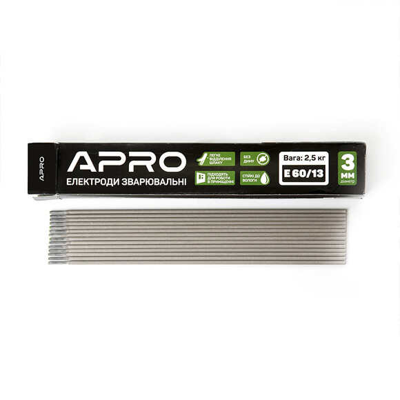 Електроди зварювальні APRO Е 60/13 2.5 кг, 3 мм (699907) фото 3
