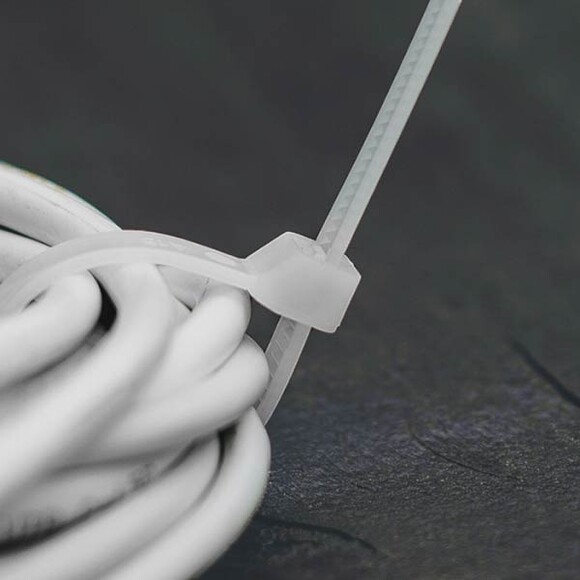 Стяжки кабельные пластиковые Bradas 2.5x100 мм, NEUTRAL (TS1125100N) изображение 2