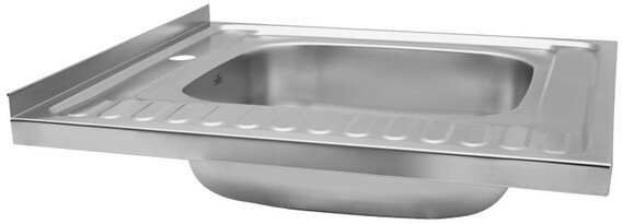 Кухонна мийка накладна Kroner KRP Satin-6060R, 0.6 мм (CV022824) фото 3